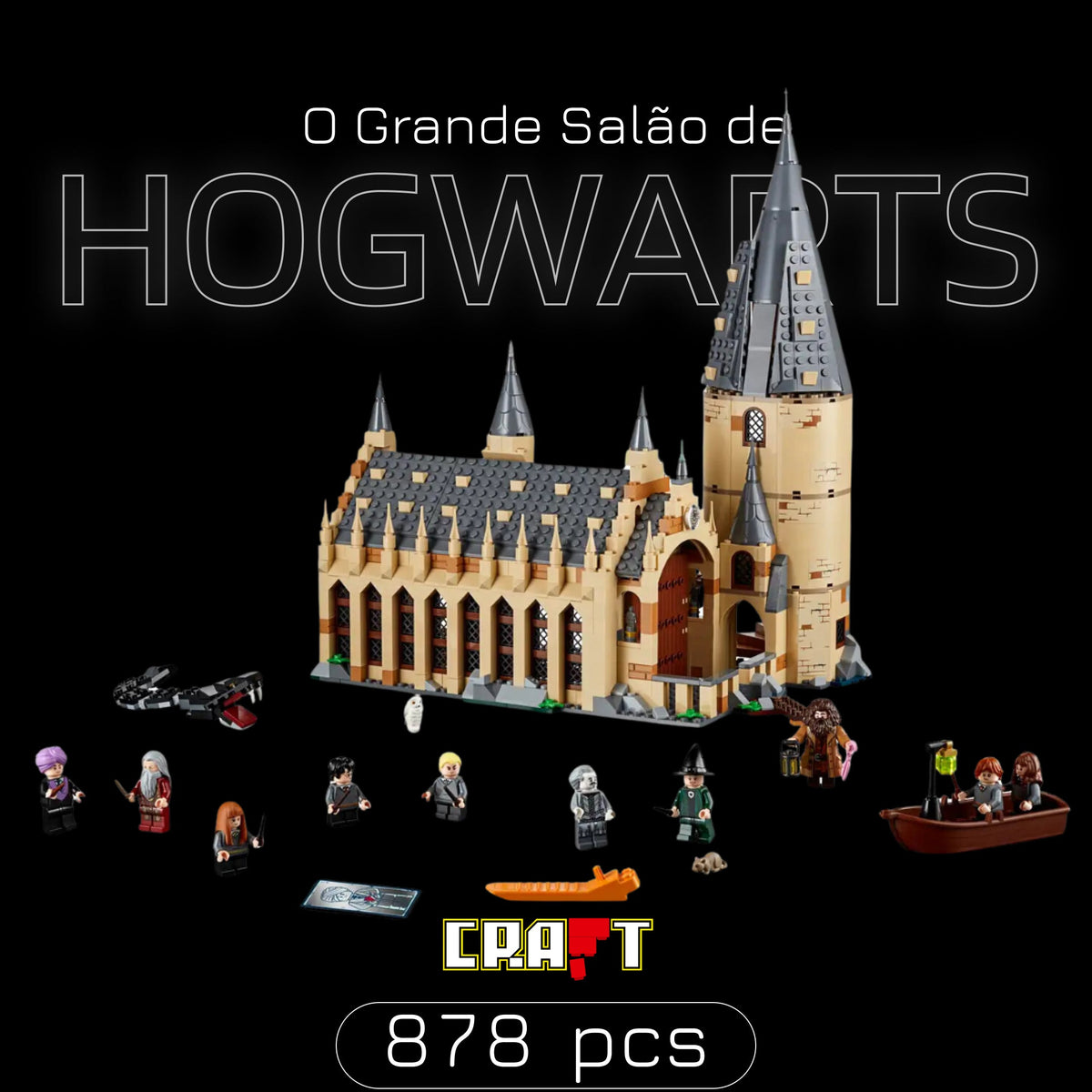 O Grande Salão de Hogwarts (878 peças)